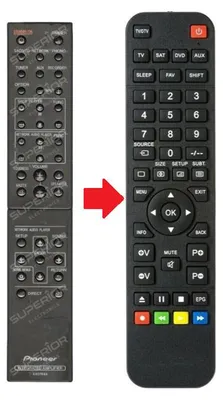 Produktbild von Ersatz Fernbedienung Pioneer AXD7644