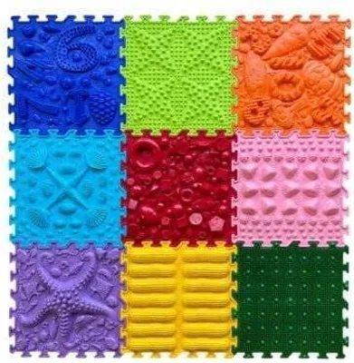 Image de Arc-en-ciel mélodique Tapis sensoriel Set de 9 pièces