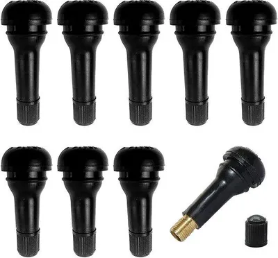 Produktbild von 10 Stück Snap-In Gummiventile, Gummiventile TR413 TR414 Riemenventile Radventile Auto-Gummiventile Universal-PKW Snap-In-Gummiventile professionell