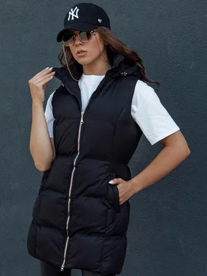 Immagine prodotto di Gilet lungo trapuntato da donna VIANA nero M