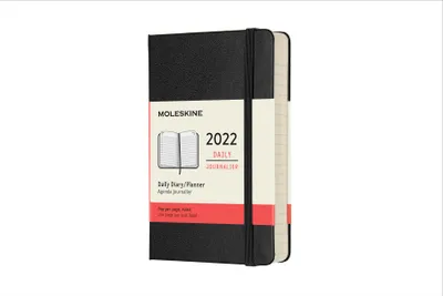 Produktbild von Moleskine Classic, Persönliches Tagebuch, Schwarz, 12-Month, Einfarbig, Elfenbein, 90 x 140 mm