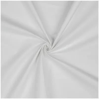 Baumwoll-Popeline 0000 Weiß – Uni Baumwollstoff Meterware mit Oeko-Tex Zertifikat.