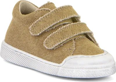 A single child's shoe is shown against a white background.