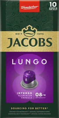 Image de Jacobs Lungo Intenso | 10 capsules compatibles Nespresso