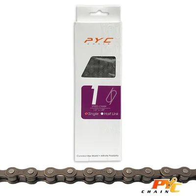 Obrázok produktu pre Cyklistická reťaz 1-rýchlostná - strieborná - 114 článkov