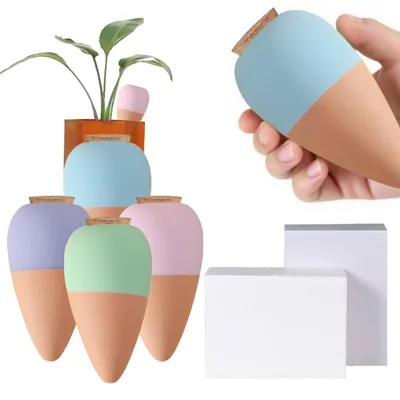 Immagine prodotto di Elzusha - Set di 4 vasi in terracotta per l'irrigazione delle piante