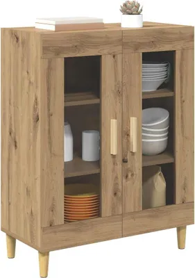 Zdjęcie produktu dla vidaXL Kredens dębowy Artisan 69,5 x 34 x 90 cm materiał drewnopochodny