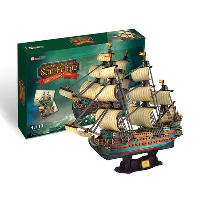 Produktbild von Puzzle 3D Żaglowiec San Felipe XL