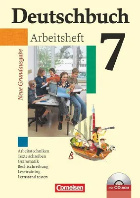 Produktbild von Deutschbuch 7. Schuljahr. Arbeitsheft mit Lösungen und CD-ROM. Neue Grundausgabe