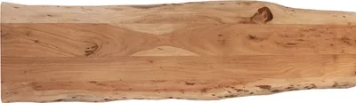 Produktbild von Tischplatte 160x40 cm Emilio, Holzplatte Akazienholz massiv + naturfarben + lackiert, Baumkanten-Platte für Heimwerker, Arbeitsplatten, Tische & Fensterbretter