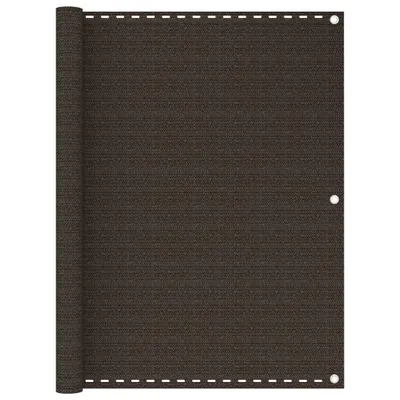 Obrázek produktu pro Balkonová zástěna hnědá 120 x 500 cm HDPE
