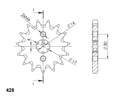 Obrázek produktu pro Ritzel Supersprox 428 - 13Z CST-273:13
