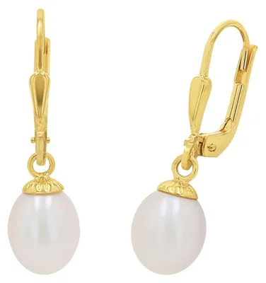 Produktbild von Amor Ohrhänger Damen Ohrschmuck, mit Süßwasserzuchtperle, 2,5 cm, Gold, Kommt in