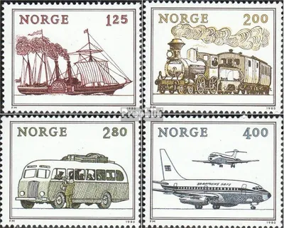 Produktbild von Briefmarken Norwegen 1980 Mi 817-820 (kompl.Ausg.) gestempelt NORWEX 1980