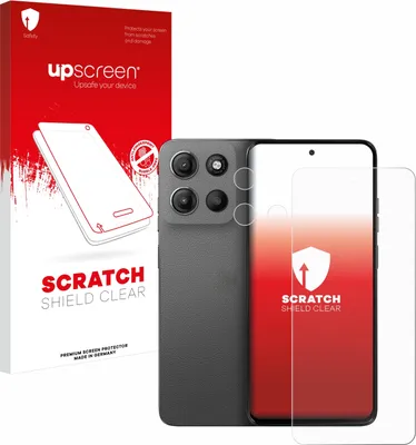 Produktbild von upscreen Schutzfolie für Motorola Moto G15 Power (Display+Kamera) Displayschutz Displayschutzfolie Folie Klar Transparent