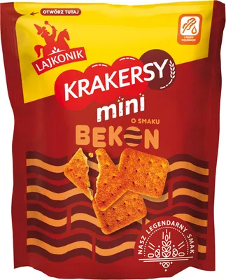Image de Lajkonik Mini Krakersy Bekon 100g
