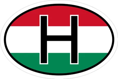 Produktbild von Kiwistar - Autoaufkleber - 10x6,6 cm - außen klebendKiwistar Autoaufkleber - Ungarn H Auto, Laptop, Fahrrad, LKW, Motorrad Mehrfarbig Autoaufkleber Aufkleber KFZ Flagge Fahne