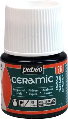Produktbild von Pebeo Keramikfarbe, 45 ml, 26 Smaragde