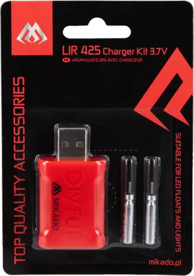 Obrázek produktu pro Mikado Batteries Rechargaeble With Charger Lir425 1 Set
