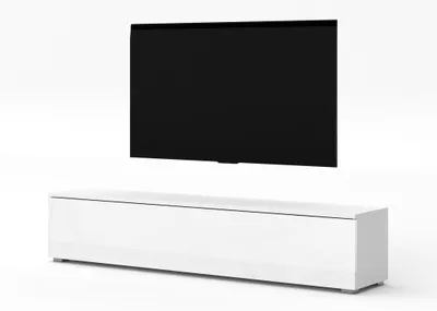 Produktbild von AX LIVING TV Board Loriano 180 cm Fernsehschrank weiß Matt/Hochglanz