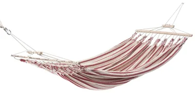 Produktbild von Chico Doppel-Stabhängematte Baumwolle beige-rot Hängematte