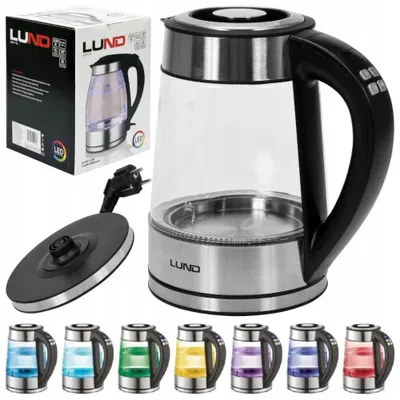 Obrázek produktu pro Lund Skleněná rychlovarná konvice 1,7 l s regulací teploty