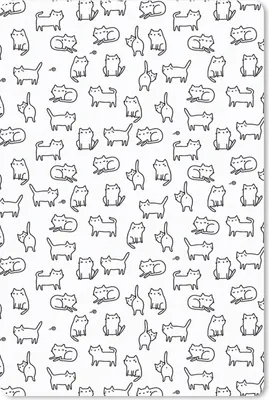 Produktbild von MuchoWow® Mauspad Mousepad Mädchen - Katze - Muster - Mädchen - Kinder - Kinder 18x27 cm - Mousepads - Maus Mat - Pad - Mausunterlage