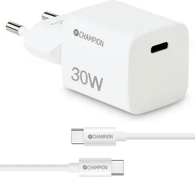 Image de Chargeur 30W + Câble USB-C Blanc
