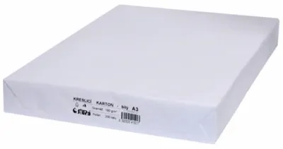 Obrázek produktu pro Karton kreslicí A3, 180 g, bílý, 200 ks