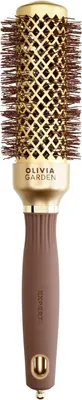 Immagine prodotto di Olivia Garden Expert Blowout Shine, spazzola per lo styling dei capelli in oro/marrone, 35 mm - Ideale per l'asciugatura e la messa in piega