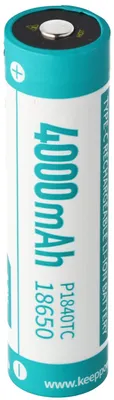Zdjęcie produktu dla Akumulator litowo-jonowy 18650 P1840TC 4000 mAh, 3,6 / 3,7 V, 70,2 x 18,8 mm, z zabezpieczeniem płytki drukowanej, z funkcją ładowania przez USB-C