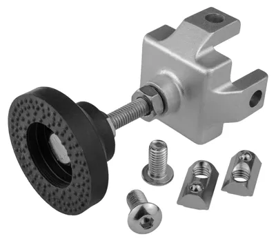 Produktbild von KLAK 40 - Adapter- & Fußplatte Aluprofil 40x40 - mit M8 Ø50mm Stellfuss