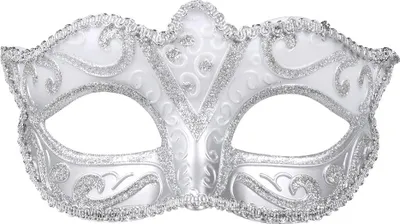 Produktbild von Venezianische Kunststoffmaske silber