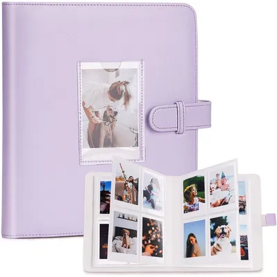 Image de Album photo Instax Mini, 273 photos, 3 pouces, violet, pour appareils photo et imprimantes Mini