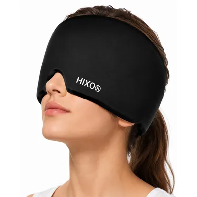 Produktbild von HIXO Migräne Maske Hot Cold Cap – Kühlmaske & Wärmemaske für Kopf und Augen, 360°