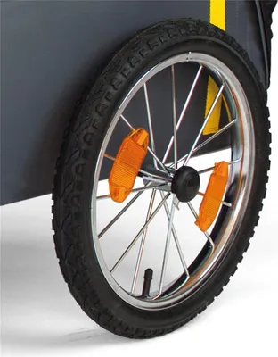 Immagine prodotto di Ruota a raggi con pneumatici da 16' per rimorchio "Traveller", con asse passante, dal 2018, argento/nero