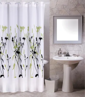 Produktbild von Duschvorhang Polyester 180 X 200 Cm Distel