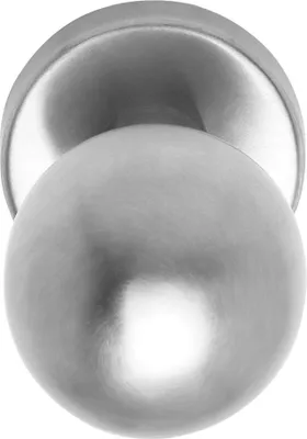 Produktbild von Kugelknopf Wechselgarniturknopf rund ø55mm Edelstahl matt gebürstet Türknopf