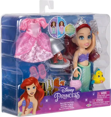 Produktbild von Jakks Pacific - Lalka Ariel w stylu Disney Maa Syrenka 15 cm, Land and Sea