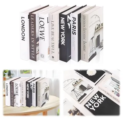 Productafbeelding van Set van 8 Decoratieve Boeken voor Thuisdecoratie