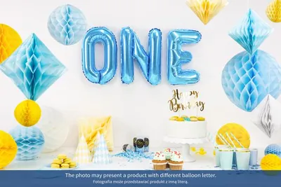 Immagine prodotto di Palloncino in foil lettera "X", 35 cm, blu
