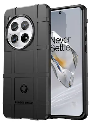 Productafbeelding van MobyDefend Hoesje - Geschikt voor OnePlus 12  -  Rugged Shield TPU Backcover - Zwart