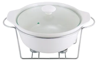 Produktbild von Speisewärmer aus Keramik 2,3 L Chafing Dish Buffet-Set Keramik-Chafer Buffetwärmer Warmhaltebehälter