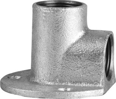 Produktbild von Edelstahl Fitting Deckenwinkel 1 Zoll 90° Rohr Wandscheibe Wandbefestigung