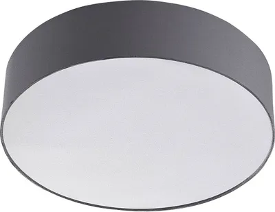 Produktbild von Lindby Deckenleuchte Sebatin, Ø 50 cm, grau, Stoff, E27