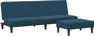 Zdjęcie produktu dla VidaXL 3216230, Niebieski, Pianka, Poliester, Poli drewno, 770 mm, 550 mm, 310 mm