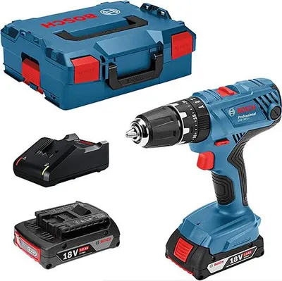 Image de Perceuse Visseuse GSR 18V-21 - BOSCH - avec 2 batteries 18V 2,0Ah - chargeur -L-Boxx - 06019H1008