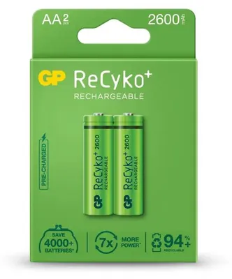Obrázok produktu pre GP Battery Batteries R6/AA NI-MH 2 600mAh blister 2pcs.