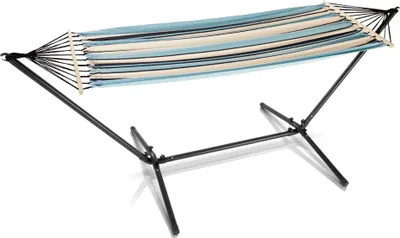 Produktbild von Florabest Hängematte Hängeliege Outdoor Sonnenliege mit Gestell ca.100x200cm