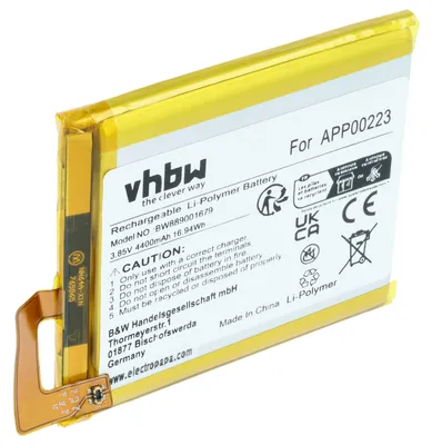 Produktbild von vhbw Akku kompatibel mit CAT S41 Handy Smartphone Telefon (4400 mAh, 3,85 V, Li-Polymer)